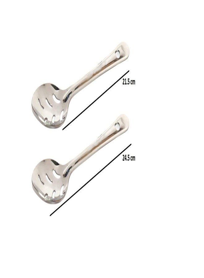 MARWALL Stainless Steel Achar Spoon 2 Pcs Set - Image 2